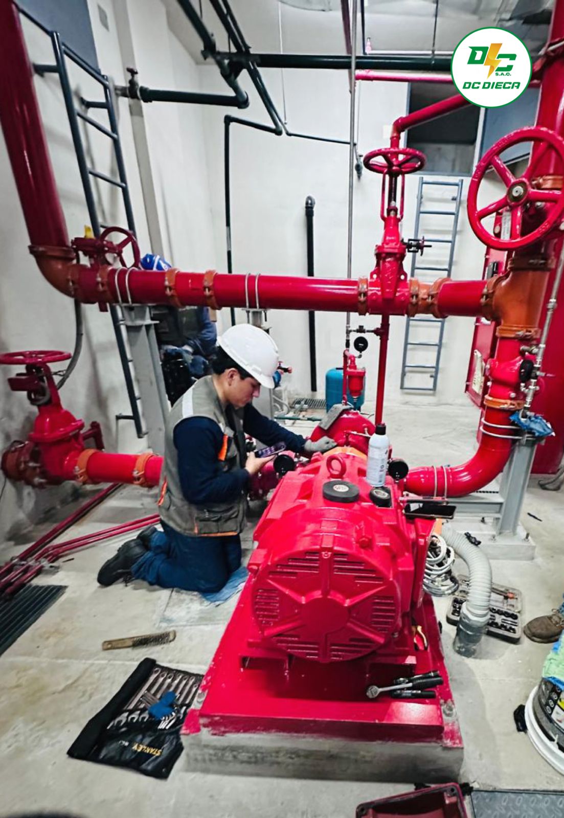 Mantenimiento al sistema contra incendio icono